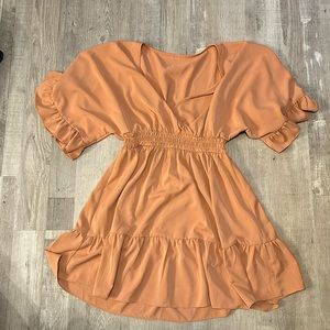 Dress, orange, medium.
